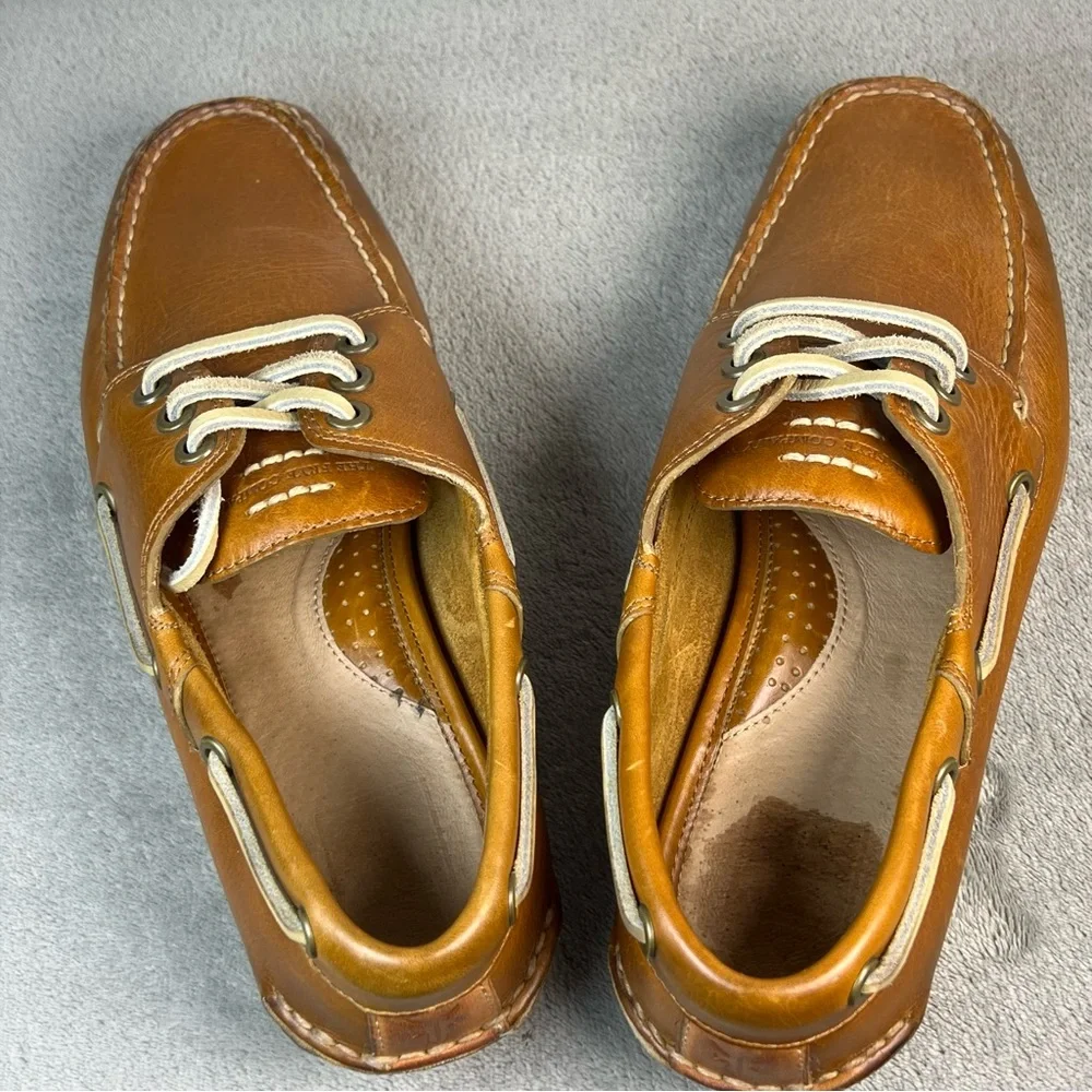 frye Men's Sully Boat Shoe Camel size8Mens US. ordrA6